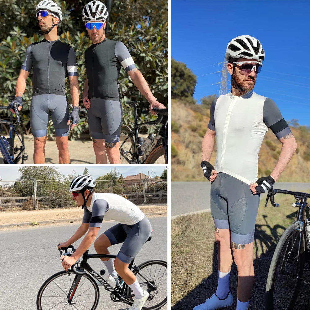 YKYWBIKE Cycling Bib Shorts Men Outdoor Road Bike Ride Sponge Padded Riding Bib Tights Bicycle Men's Cycling Clothing Mtb Short