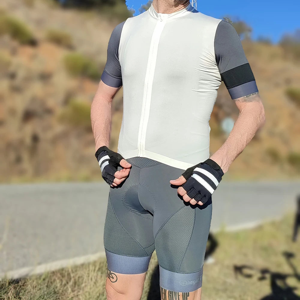 YKYWBIKE Cycling Bib Shorts Men Outdoor Road Bike Ride Sponge Padded Riding Bib Tights Bicycle Men's Cycling Clothing Mtb Short