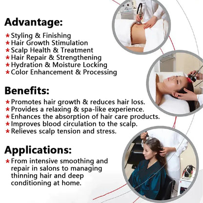 Massage 5 in 1 Electric Scalp Therapy Machine Bubble Hair Scalp Massage Hair Regeneration Device Beauty Salon/Spa