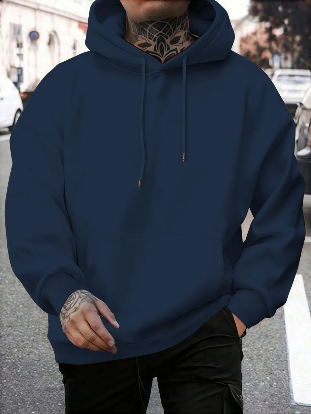 Men'S Dark Gothic Hoodie - Red Pullover Sweatshirt with Front & Back Graphic Prints, Regular Fit Hooded Sweatshirt for Everyday