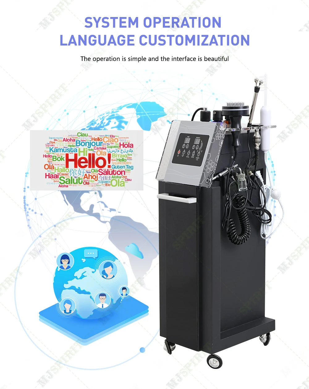 Massage 5 in 1 Electric Scalp Therapy Machine Bubble Hair Scalp Massage Hair Regeneration Device Beauty Salon/Spa