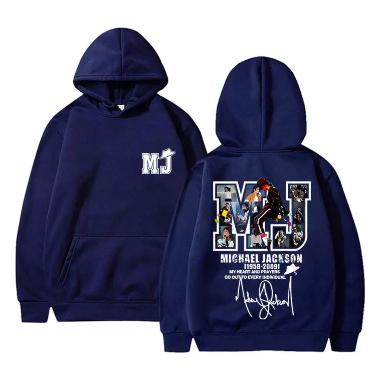 Classic Vintage Michael Jackson Graphic Hoodie Men Women Hip Hop Punk Rock Oversized Sweatshirt Men's Casual Long Sleeve Hoodies