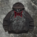 Tapout Embroidery Graphic Zipper Hoodie Vintage Y2k Sweatshirt Women Mens Hip Hop Streetwear Oversized Hoodie Jacket Clothes