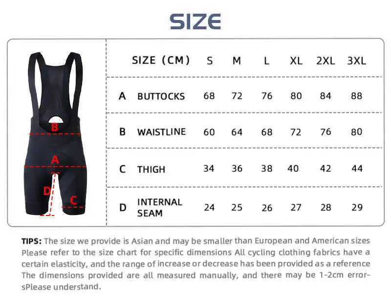 YKYWBIKE Cycling Bib Shorts Men Outdoor Road Bike Ride Sponge Padded Riding Bib Tights Bicycle Men's Cycling Clothing Mtb Short