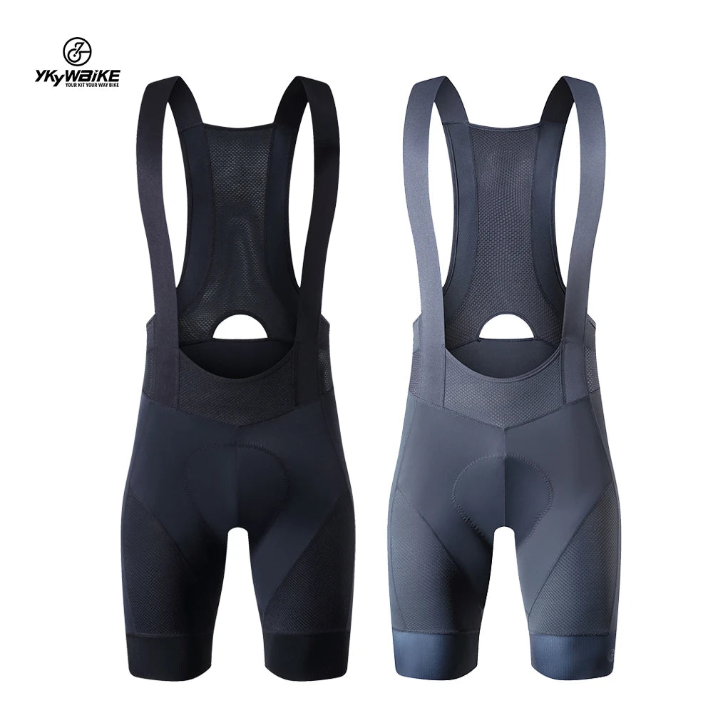 YKYWBIKE Cycling Bib Shorts Men Outdoor Road Bike Ride Sponge Padded Riding Bib Tights Bicycle Men's Cycling Clothing Mtb Short