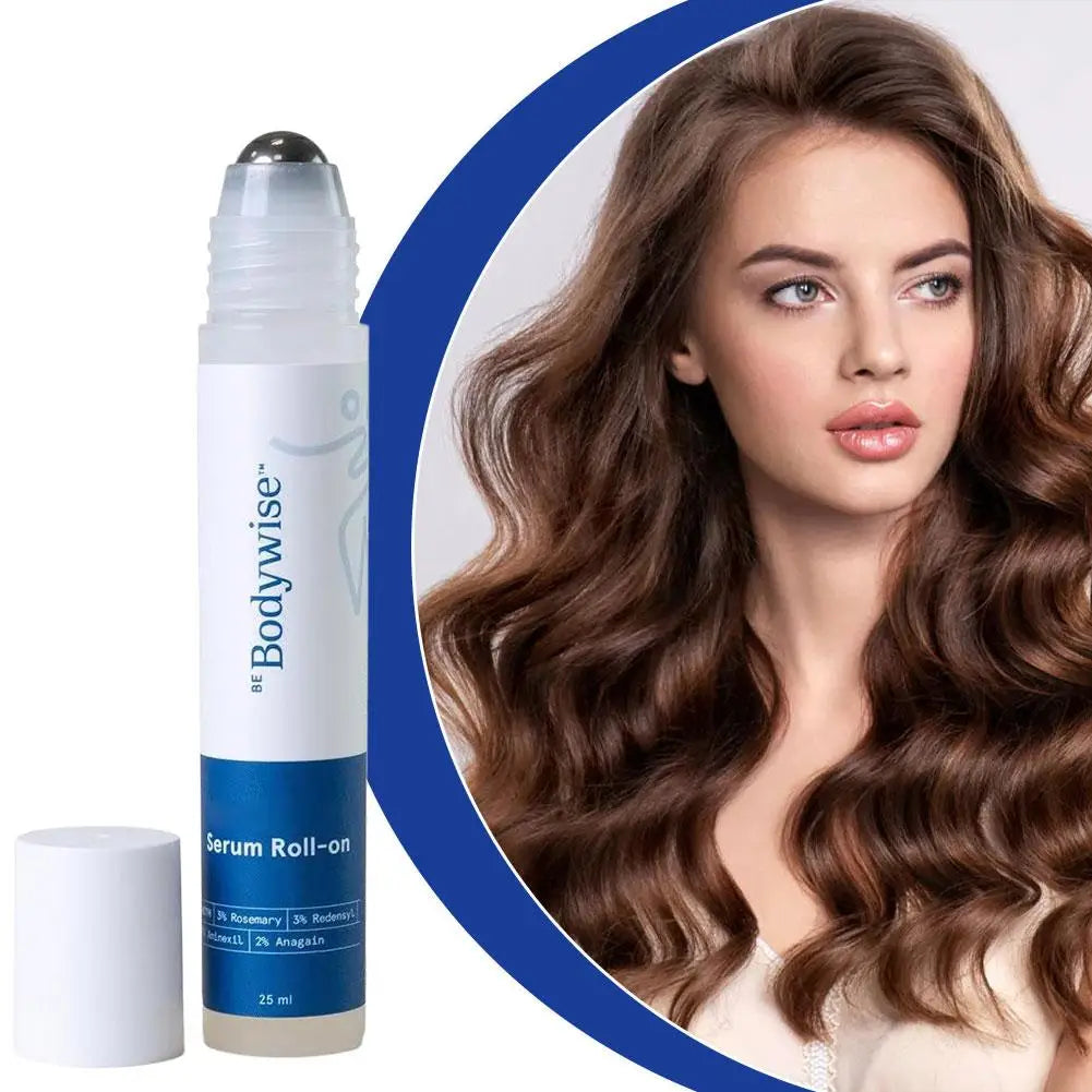 Advanced 25ml Be Bodywise Rosemary Anti-Hair Fall Growth Serum Roll-On Hair Growth Increases Density Hair Roller Essence Massage