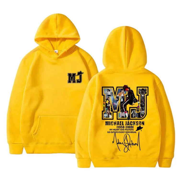 Classic Vintage Michael Jackson Graphic Hoodie Men Women Hip Hop Punk Rock Oversized Sweatshirt Men's Casual Long Sleeve Hoodies