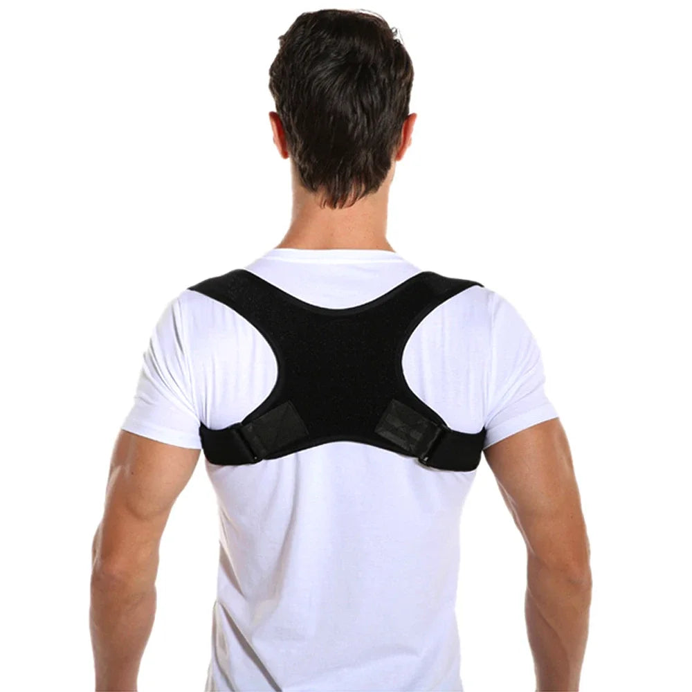 Adjustable Shoulder Back Brace Posture Corrector Women Men Compression Upper Back Brace Pain Relief Scoliosis Shoulder Belt