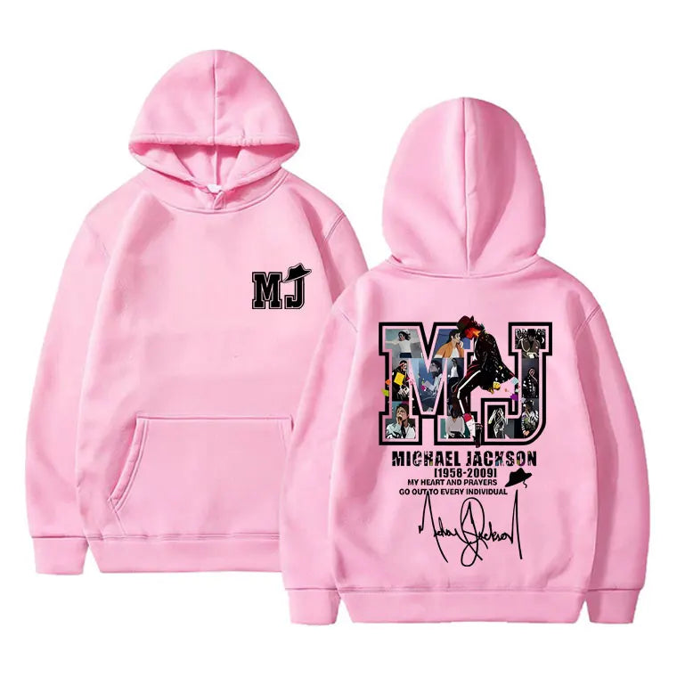 Classic Vintage Michael Jackson Graphic Hoodie Men Women Hip Hop Punk Rock Oversized Sweatshirt Men's Casual Long Sleeve Hoodies